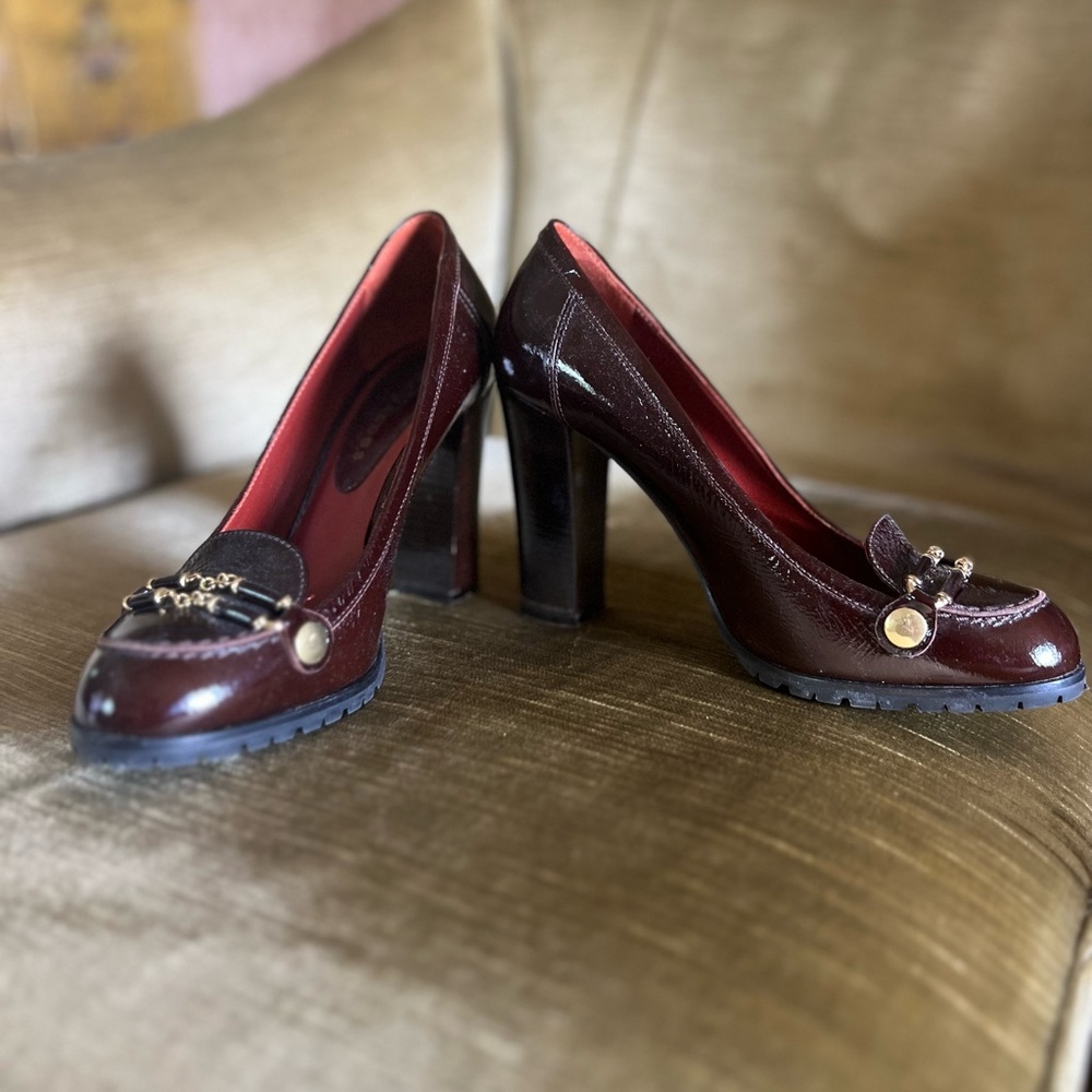 Marc Jacobs Brown Block Heel Shoes - Size 38 1/2